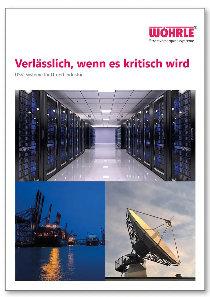 Serverraum, Hafen, Satellitenschüssel - zuverlässige USV-Systeme
